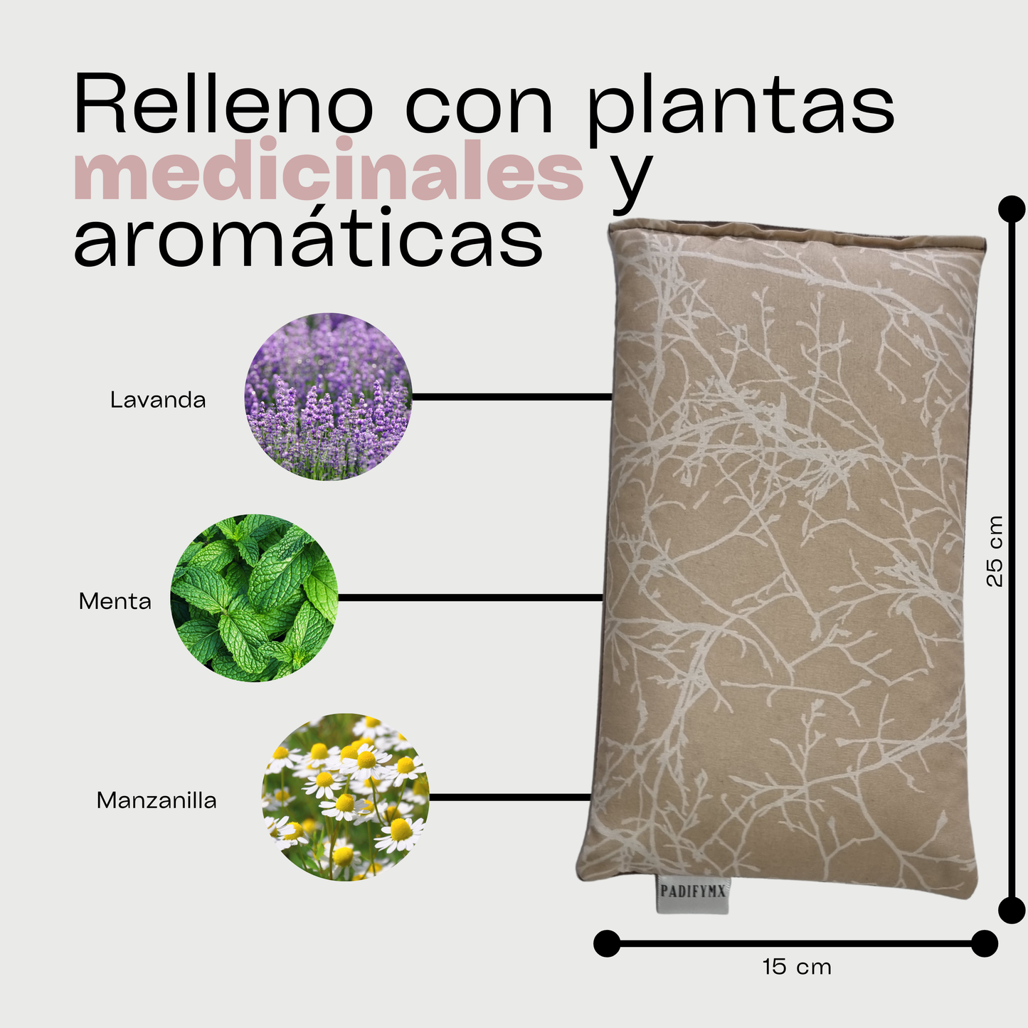 Cojin Semillas para Microondas - Cafe/Plantas