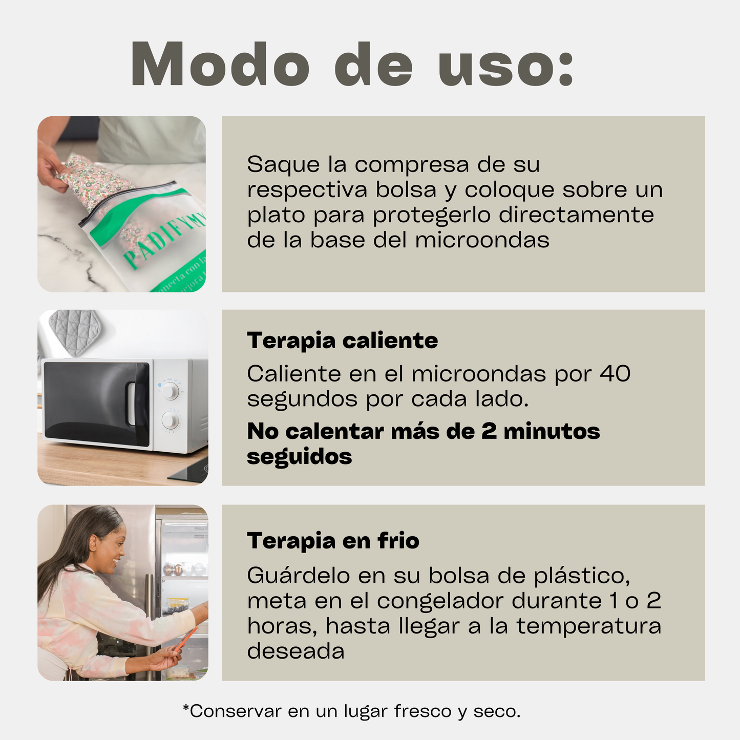Cojin Semillas para Microondas - Cafe/Plantas