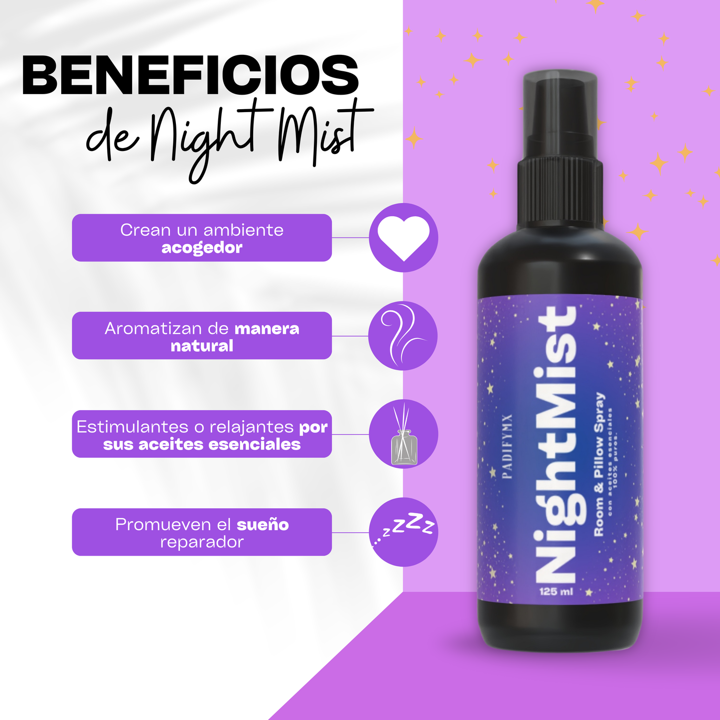 Spray Aromático para Almohada y Habitación