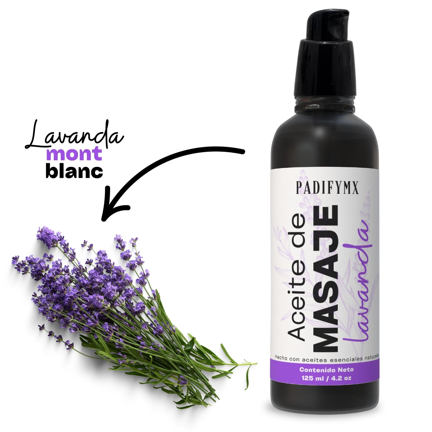 Aceite masaje de lavanda