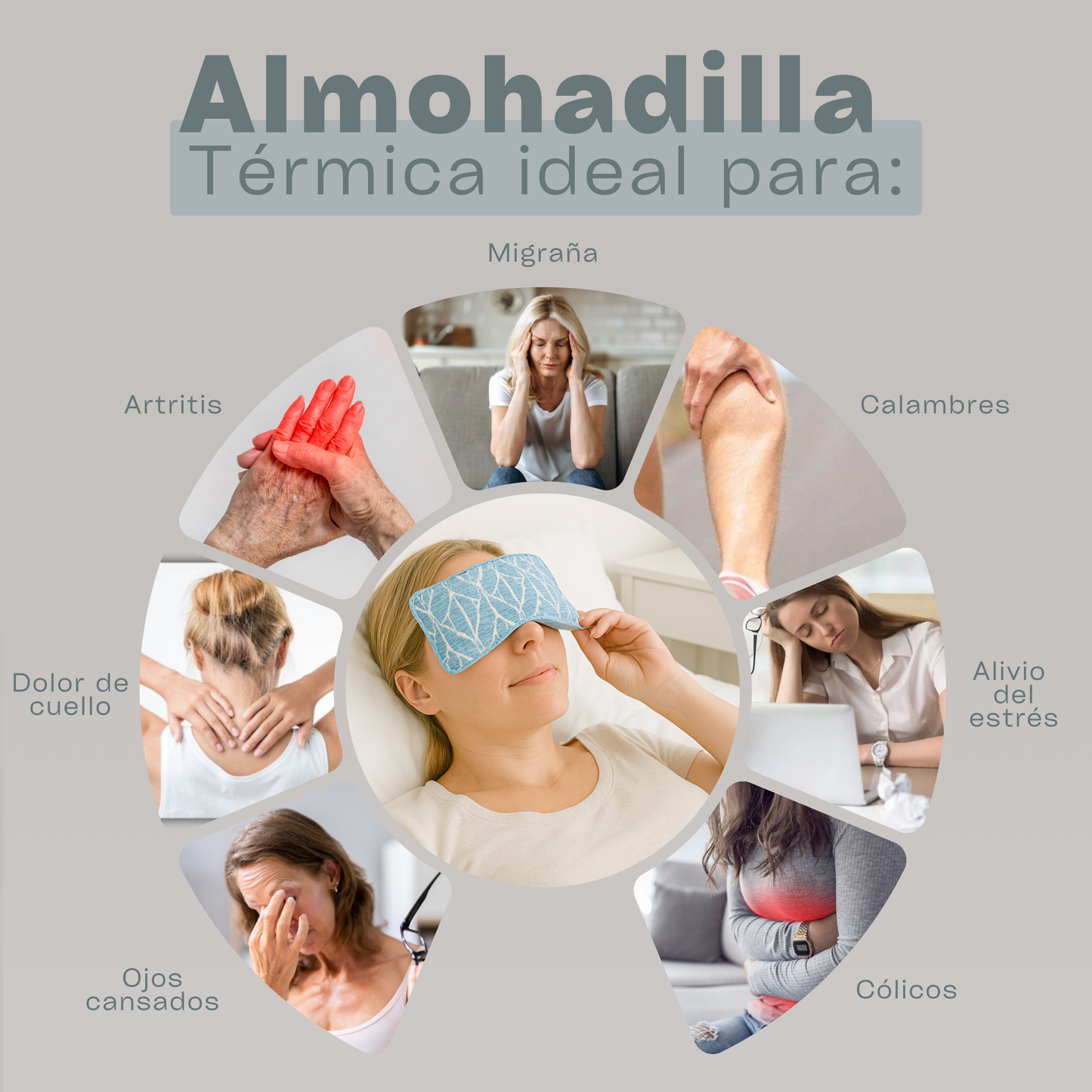 Cojin de semillas con menta