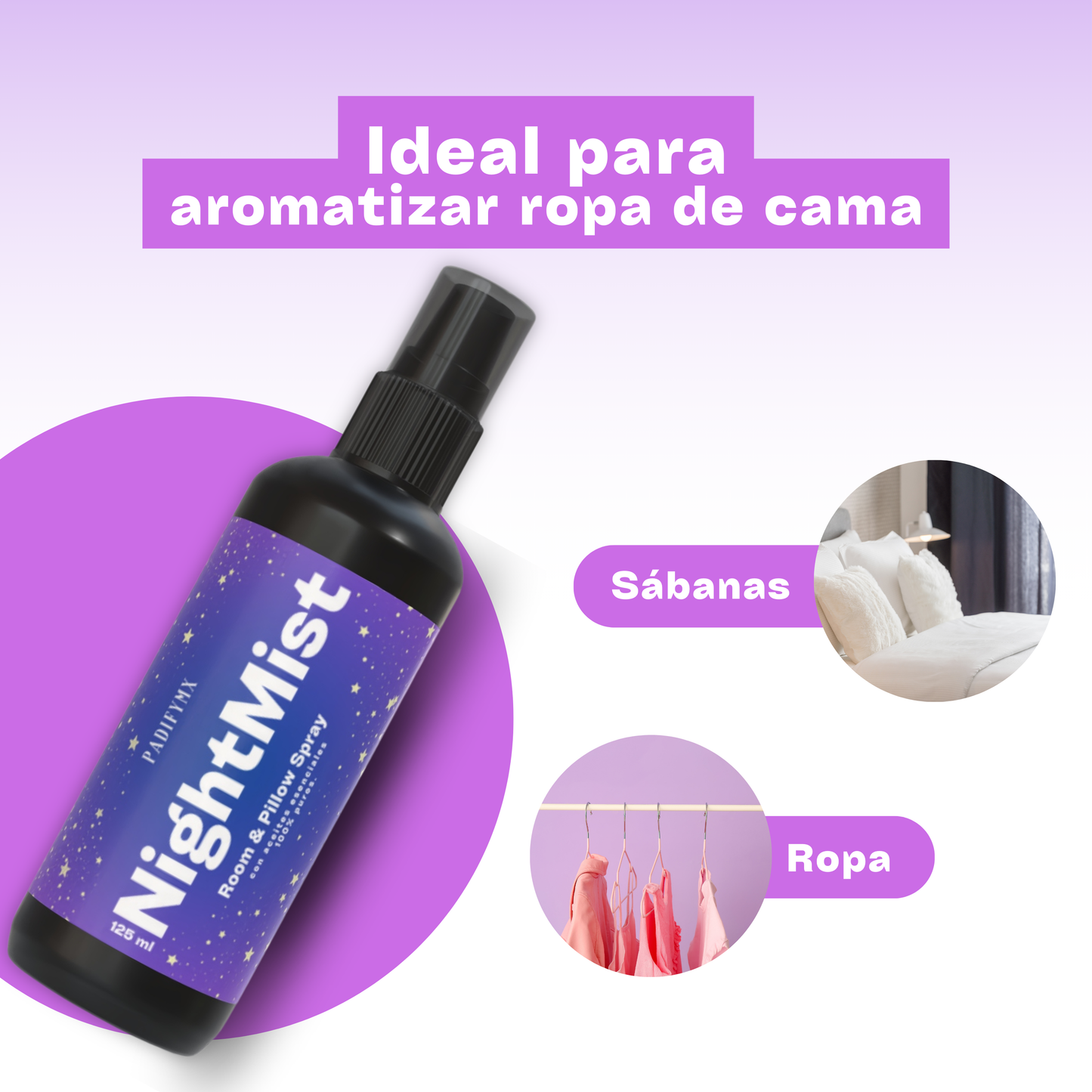 Spray Aromático para Almohada y Habitación