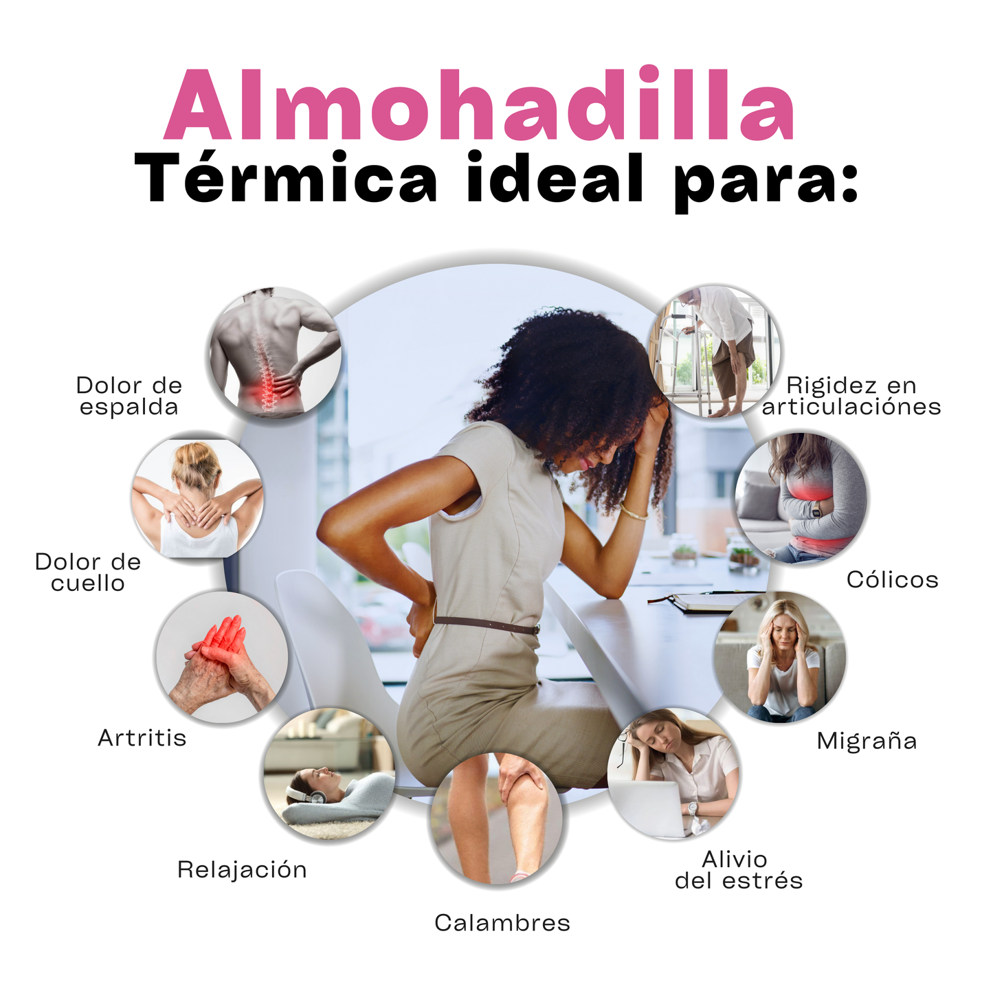 Compresa de semillas térmico Para Microondas Azul/Verde
